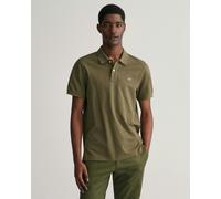 GANT Mens Regular Fit Short Sleeve Shield Logo Pique Polo - 301 Racing Green - 301 Racing Green - XL
