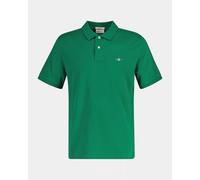 GANT Mens Regular Fit Short Sleeve Shield Logo Pique Polo - 344 Wild Green