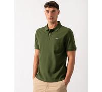 GANT Mens Regular Fit Short Sleeve Shield Logo Pique Polo - 360 Country Green