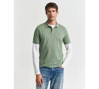 GANT Men's Reg Shield Ss Pique Polo Shirt, Kalamata Green, XL