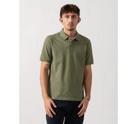 GANT Mens Regular Fit Short Sleeve Shield Logo Pique Polo - 379 Dry Herb Green
