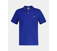 GANT Mens Regular Fit Short Sleeve Shield Logo Pique Polo - 435 Crisp Blue
