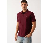 GANT Mens Regular Fit Short Sleeve Shield Logo Pique Polo - 677 Bordeaux Melange - 677 Bordeaux Melange - XXL