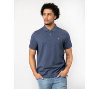 GANT Men's Reg Shield Ss Pique Polo Shirt, Dark Jeansblue Melange, XXL