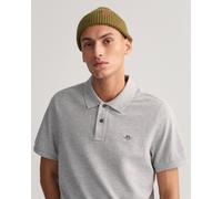 Gant Mens Regular Fit Short Sleeve Shield Logo Pique Polo - Melange cotton - Size 3XL