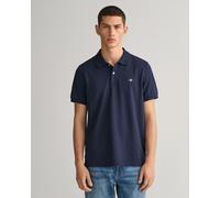 GANT Mens Regular Fit Short Sleeve Shield Logo Pique Polo NOS - 433 Evening Blue