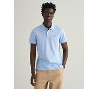 GANT Mens Regular Fit Short Sleeve Shield Logo Pique Polo NOS - 468 Capri Blue - 468 Capri Blue - 4XL