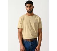 GANT Mens Regular Fit Short Sleeve Shield Logo T-Shirt - 200 Oat Beige - 200 Oat Beige - M