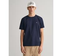 Gant Mens Regular Fit Short Sleeve Shield Logo T-Shirt - Blue Cotton - Size 4XL