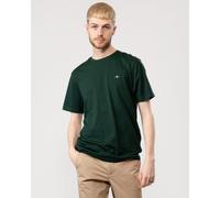 Gant Mens Regular Fit Short Sleeve Shield Logo T-Shirt - Dark Green Cotton - Size Medium
