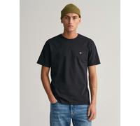GANT Mens Regular Fit Short Sleeve Shield Logo T-Shirt NOS - 5 Black - 5 Black - 4XL