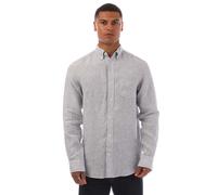 Gant Mens Regular Fit Striped Linen Shirt in White - Size 3XL