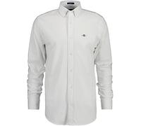 GANT Men's Regular Jersey Pique Shirt Classic Shirt, White, XL