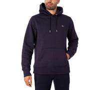 GANT Men's Regular Pullover Hoodie, Evening Blue, XXL