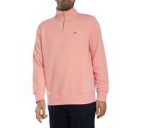 GANT Men's Regular Shield 1/4 Zip Sweatshirt, Pink