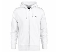 GANT Mens Regular Shield Full Zip Hoodie Sweat Jacket, Hood, Cotton Blend