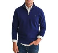 GANT Mens Regular Shield Half Zip Sweatshirt Persian Blue