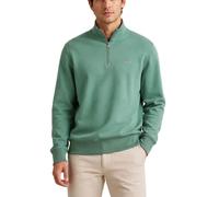 GANT Mens Regular Shield Half Zip Sweatshirt Surplus Mint