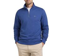 GANT Mens Regular Shield Half Zip Sweatshirt Vintage Blue