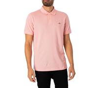 GANT Men's Regular Shield Pique Polo Shirt, Pink