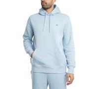 GANT Men's Reg Shield Hoodie Hooded Sweatshirt, Fresh Blue, L