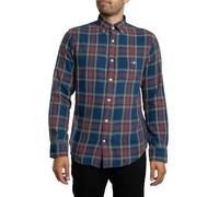 GANT Men's Regular Twill Check Shirt, Indigo, L