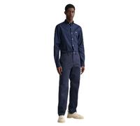 GANT Men's Regular Twill Chinos Classic Trousers, Navy, 36 W/30 L