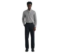 GANT Men's Regular Twill Chinos Dress Pants, Black, 36 W/34 L