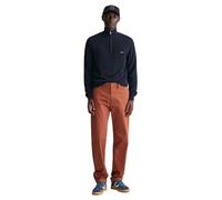 GANT Men's Regular Twill Chinos Dress Pants, Syrup Brown, 31 W/32 L