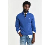 GANT Mens Rich Blue Casual Cotton Half Zip Sweatshirt