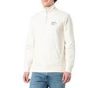 GANT Men's Script Graphic Half Zip Sweat Sweatshirt, Cream, M