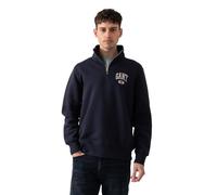 GANT Men's Seasonal Graphic Halfzip Sweat Sweatshirt, Evening Blue, M