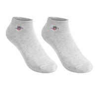 GANT Mens Shield Ankle Socks 2 Pack Grey