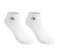 GANT Mens Shield Ankle Socks 2 Pack White