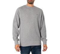 GANT Men's REG Shield C-Neck Sweatshirt, Grey Melange, Standard, grey melange, M