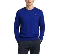 GANT Mens Shield Crew Neck Sweater Crisp Blue
