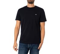 Gant Mens Regular Fit Short Sleeve Shield Logo T-Shirt - Black - Size Large