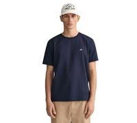 (Navy, M) Gant Mens T Shirts Shield Cotton Summer Casual Tee