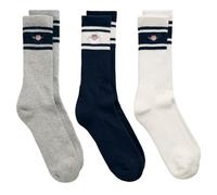 GANT Men's SHIELD SPORT SOCKS 3-PACK Herren Socken, EVENING BLUE,