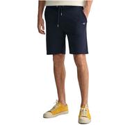 Gant Mens Shield Sweat Shorts Cotton Regular Fit Summer Drawstring Half Pants - Navy - Size 2XL
