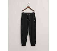 Gant Mens Shield Sweatpants - Black Cotton - Size Large