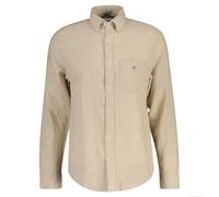 GANT Men's Shirt - Regular Cotton Linen Shirt, Linen-Cotton Blend, Solid...
