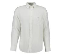 GANT Men's Shirt - Regular Cotton Linen Shirt, Linen-Cotton Blend, Solid...