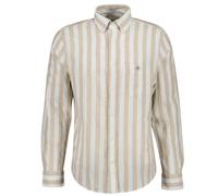 Gant Cotton Linen Shirt Stripe Beige size XXL