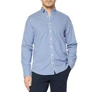 Gant Mens Shirt Regular Fit Gingham Broadcloth Button Down College Blue