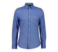 GANT Men's Slim Classic Oxford Shirt Dress, Lapis Blue, L
