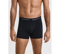 Gant Mens Slim Fit Boxer Briefs in Black (3 Pack) Cotton - Size Large