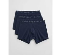 GANT Mens Slim Fit Cotton Jersey Boxer Briefs 3-Pack - 410 Marine