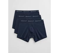 GANT Men's 3 Pack Boxer Briefs, Marine, L