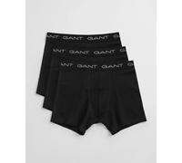 Men's GANT Mens Slim Fit Cotton Jersey Boxer Briefs 3-Pack - Black - Size: 35/34/32